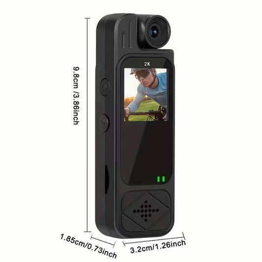 Mini Portable 2K Wearable Sports Camera